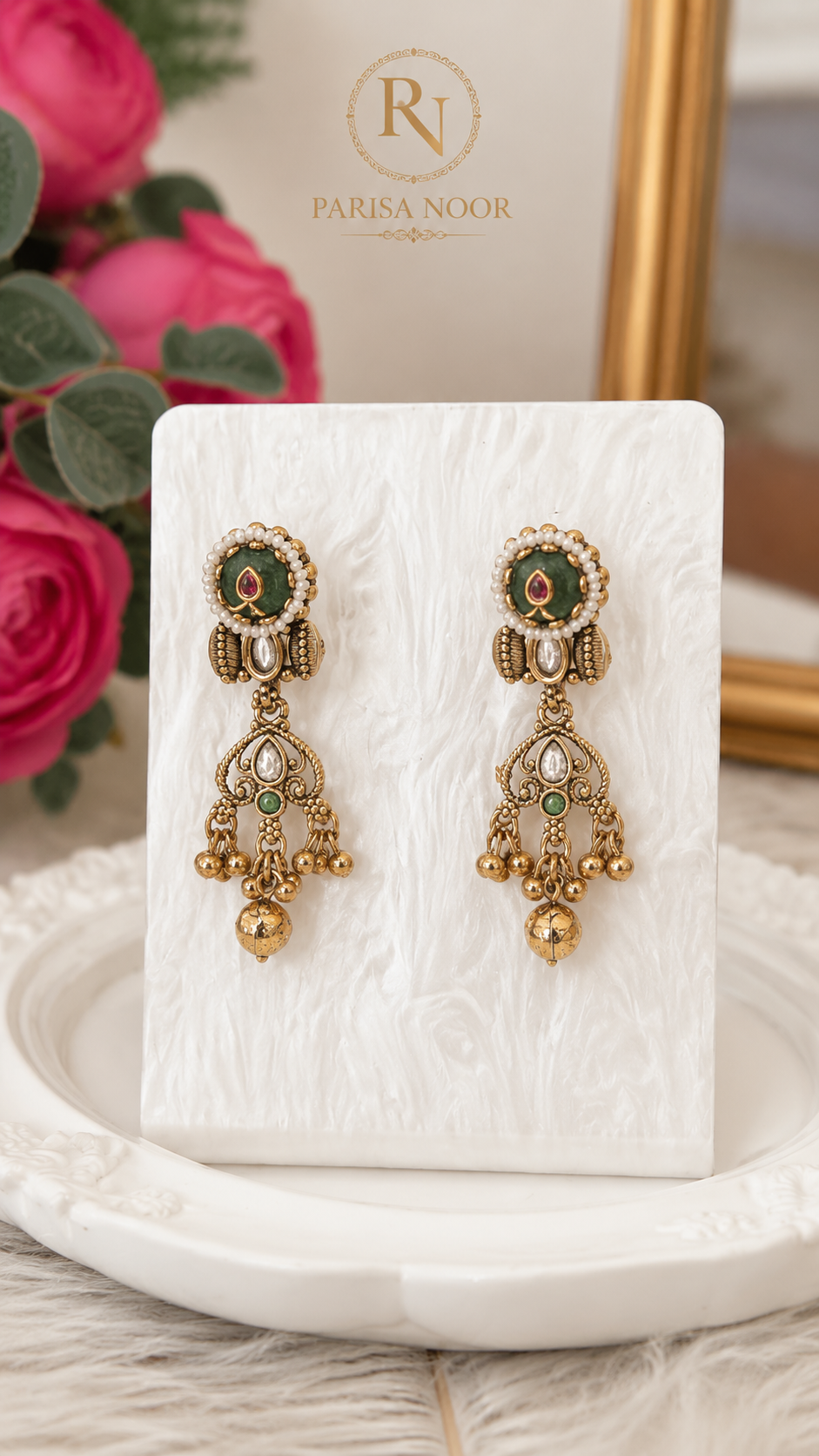 Shyamali Royal Rajwadi Heritage Long Necklace Set
