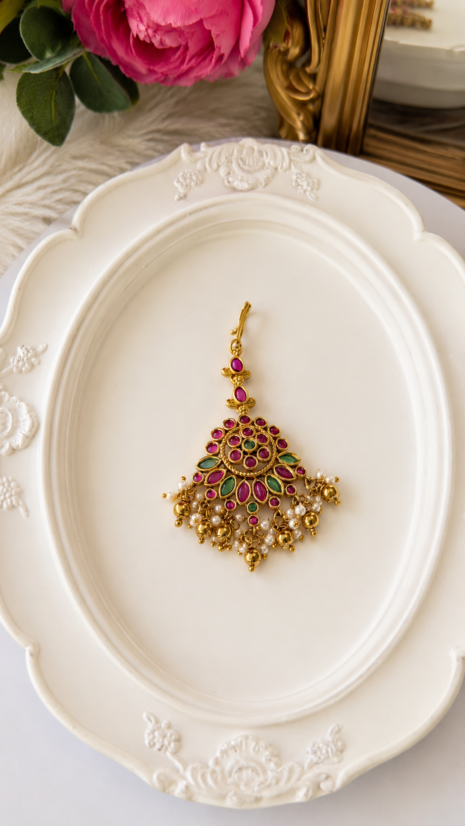 Padma Traditional Kundan Teeka