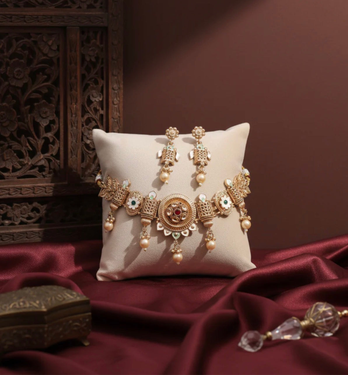 Meera Heritage Necklace Set with Earring