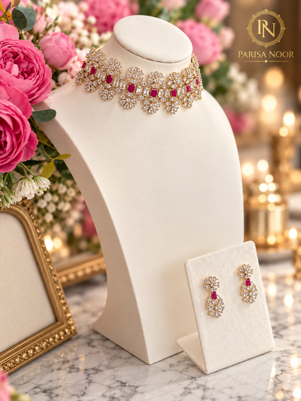 Elowen Premium Designer AD Choker Set