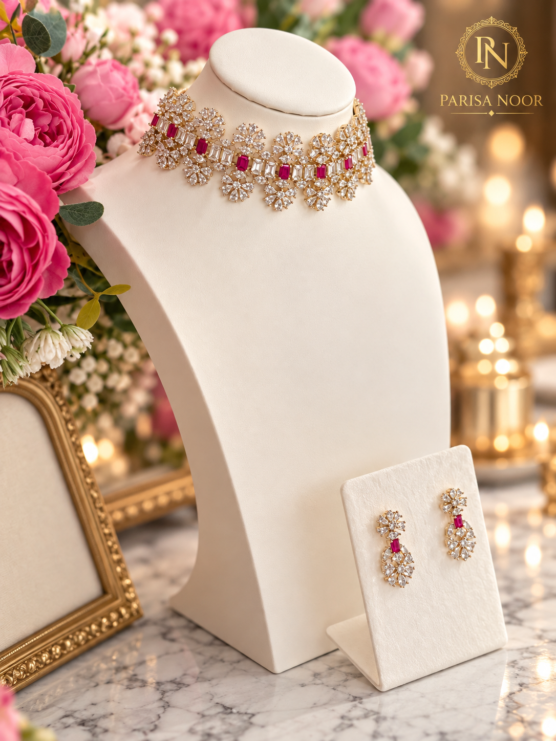 Elowen Premium Designer AD Choker Set