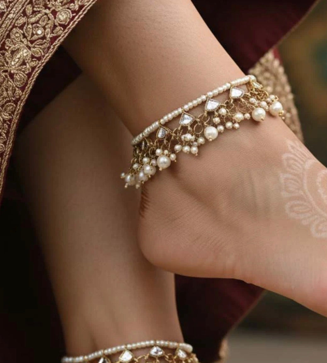 Ishrat Kundan Ethnic Payal Anklet
