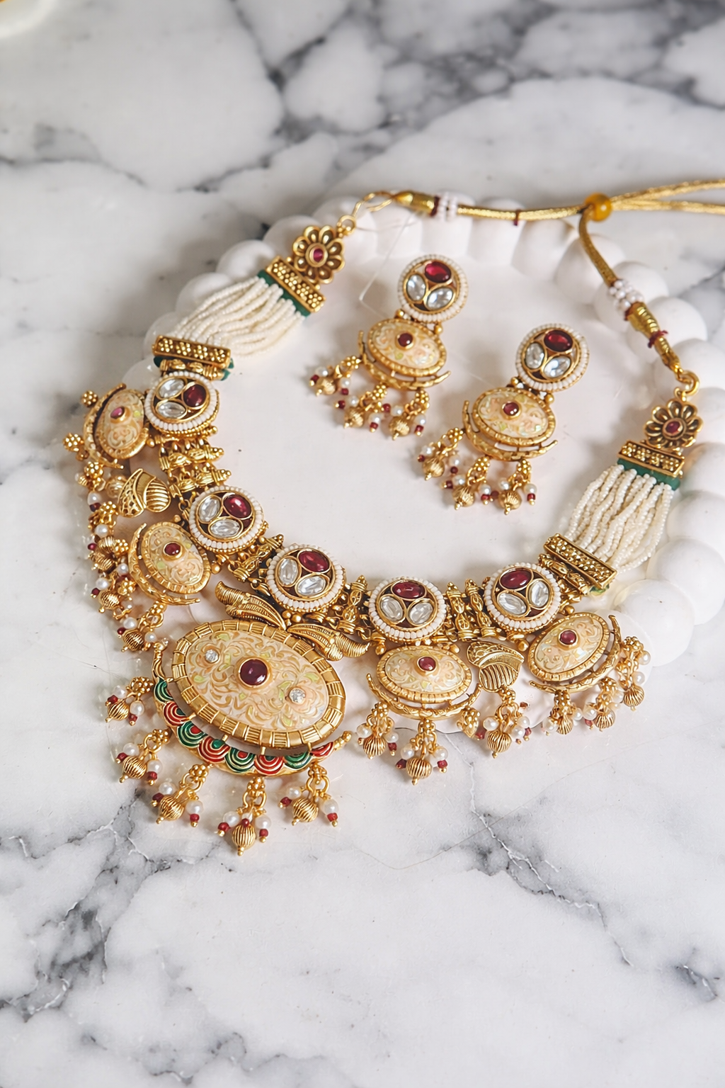 Gulnaar Heritage Meenakari Necklace Set