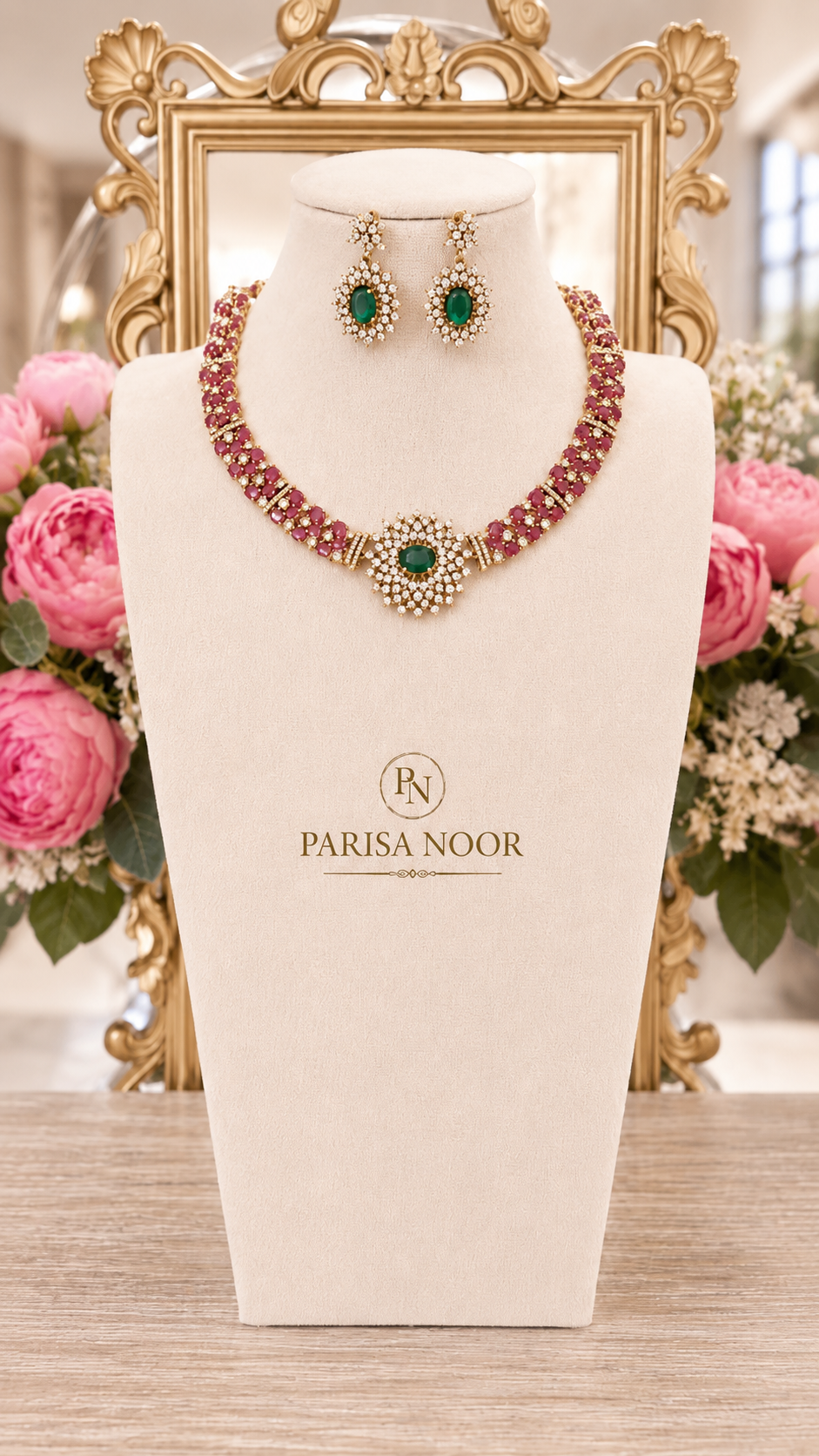 Arezoo Moissanite Luxury Necklace Set