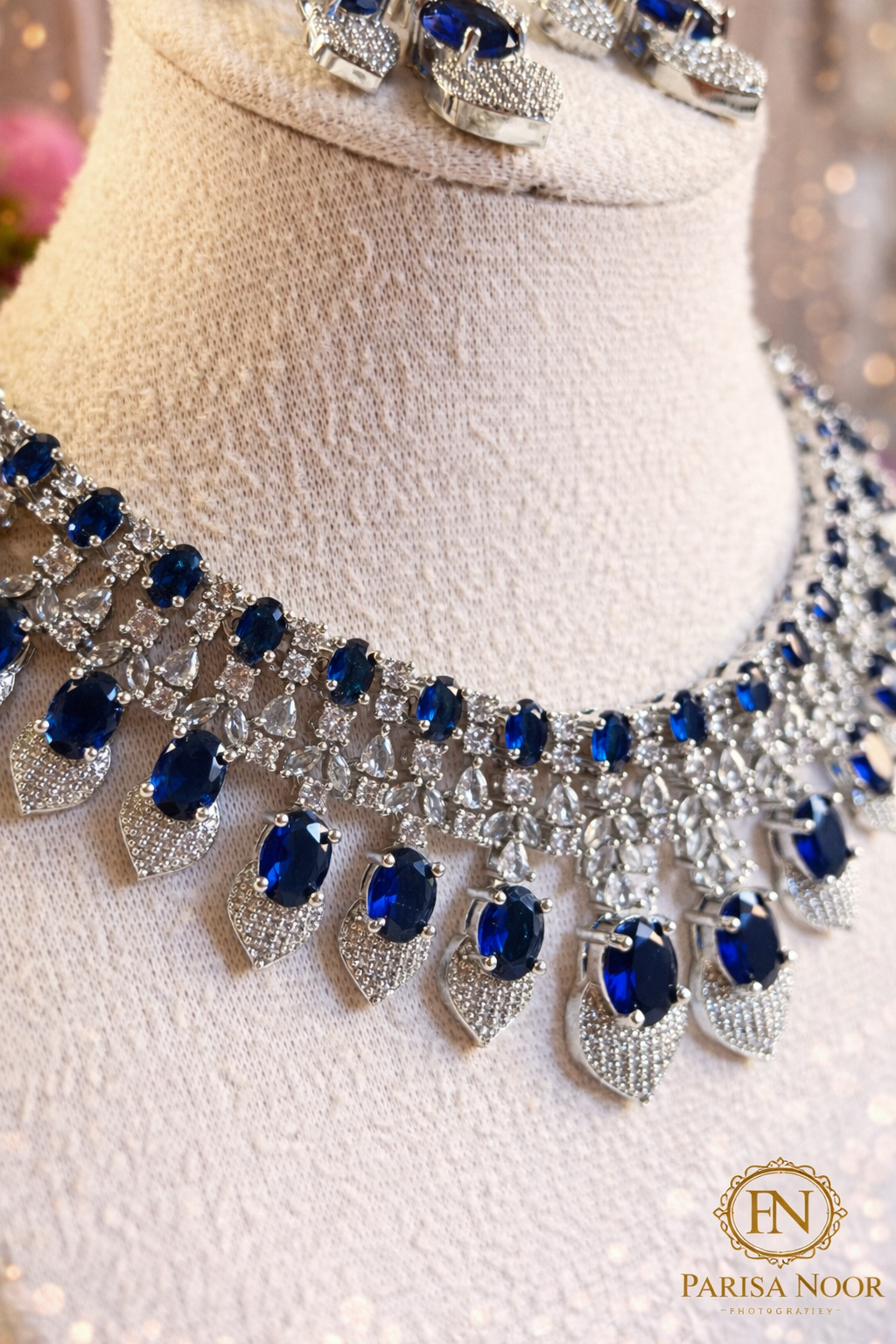 Midnight Sapphire Royal Blue Necklace Set