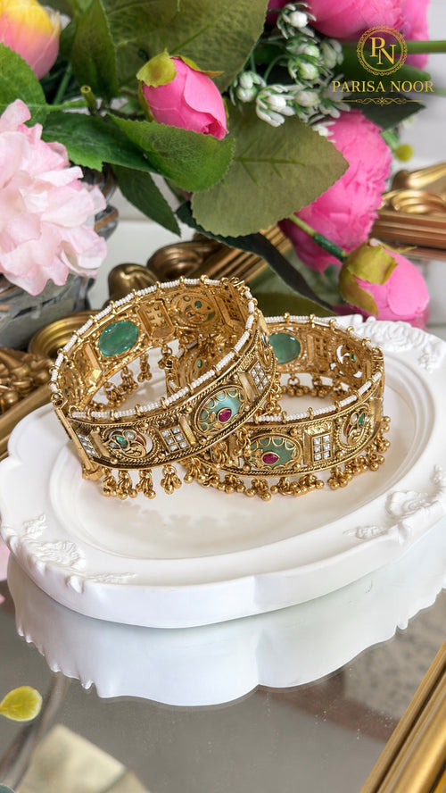 Afroza Rajwadi Heritage Openable Kada Bangle