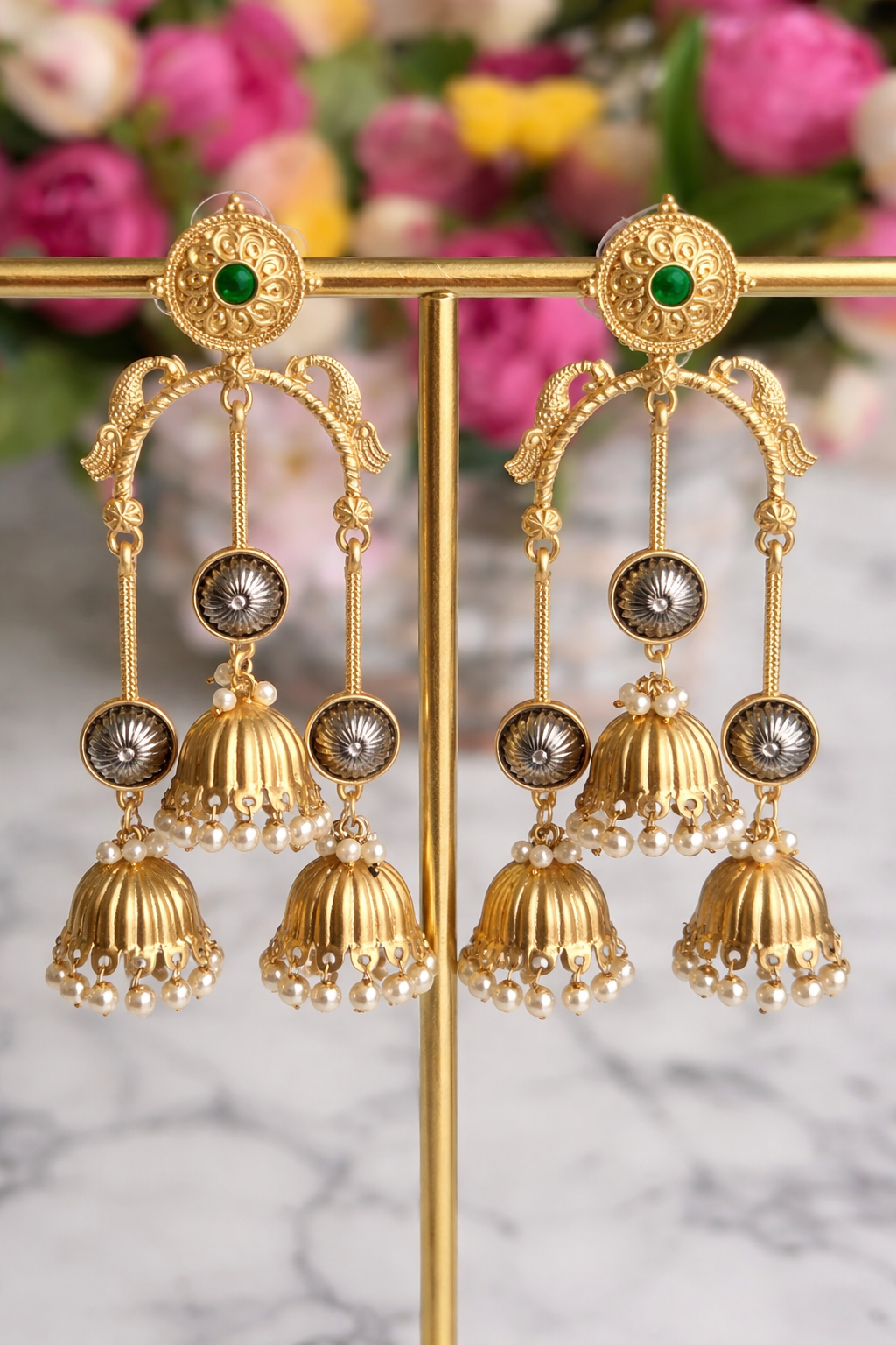 Mouni Designer Jhumka Earrings