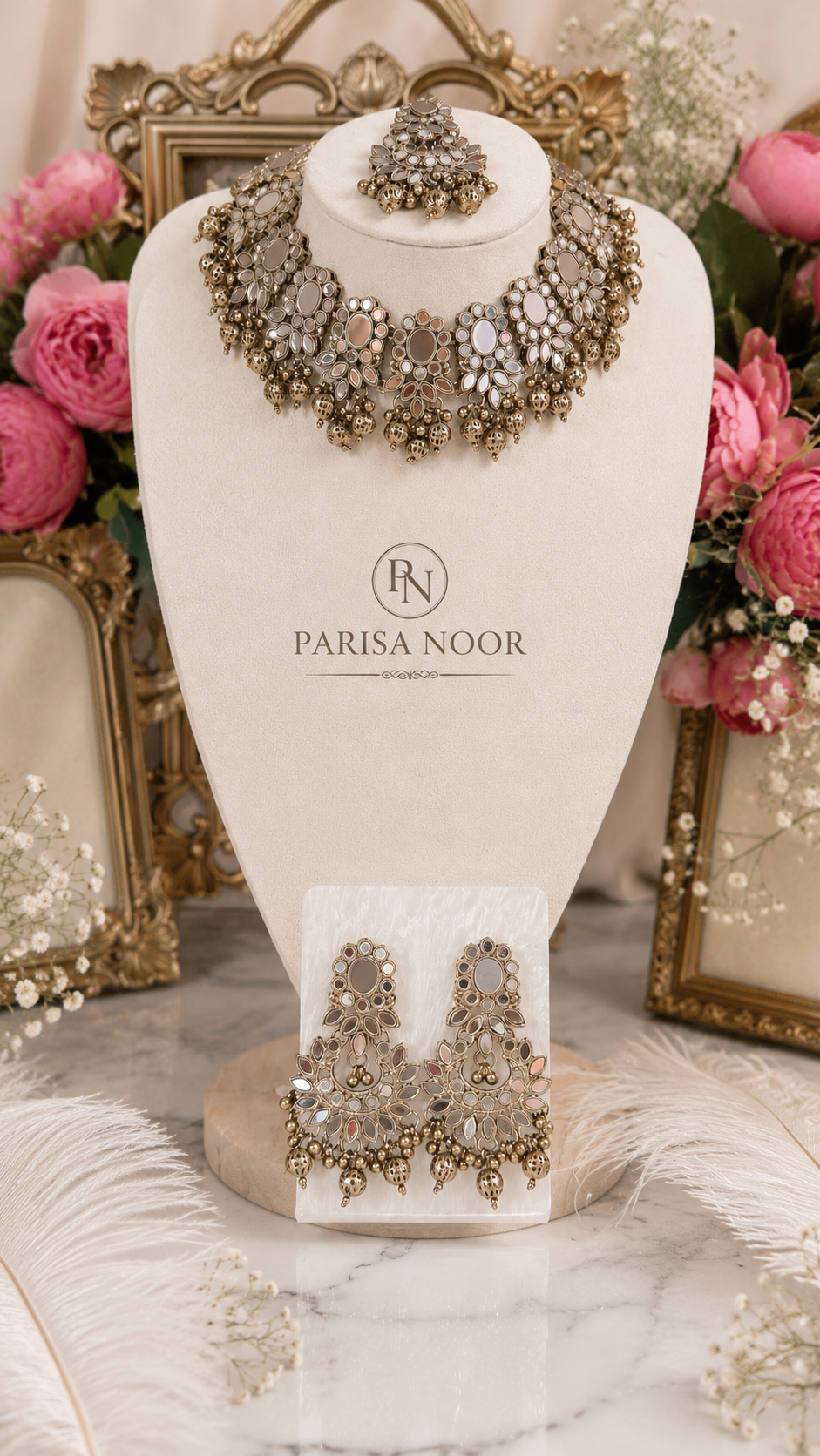 Roshina Heritage Mirror Necklace Set