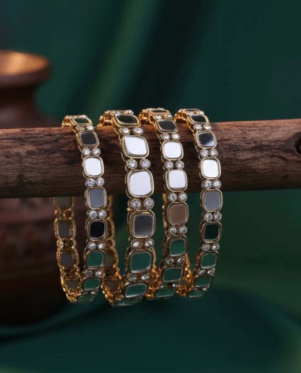 Ahmaat Mirror Bangle set