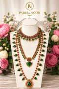 Palaka Layered Green Combo Set