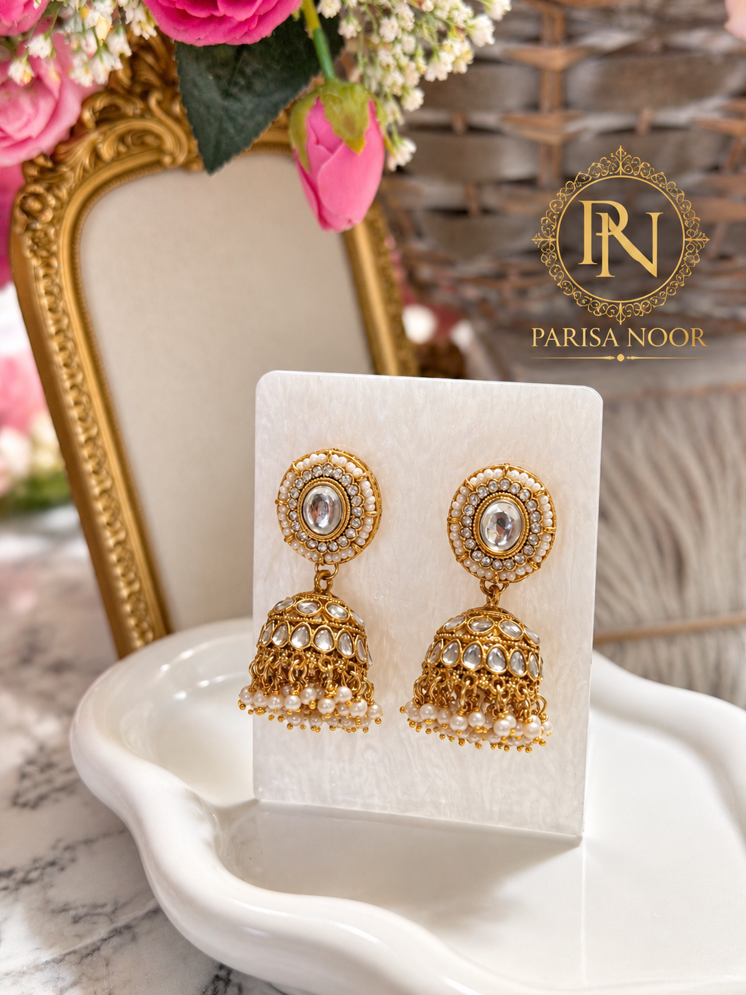 Gulbadan Pearl Kundan Choker Set