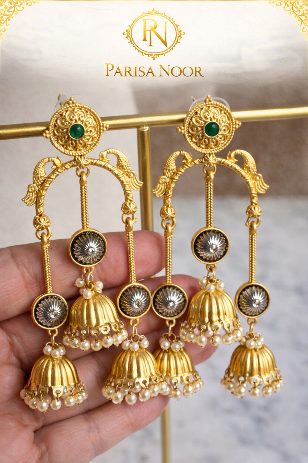 Mouni Designer Jhumka Earrings