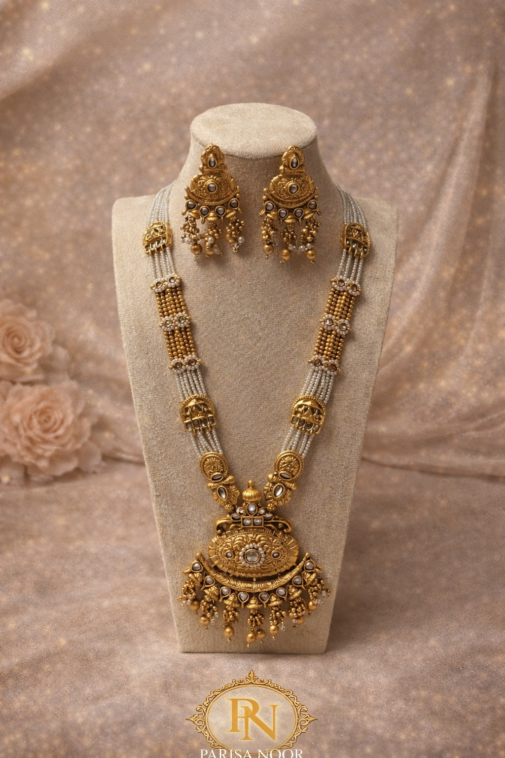 Rajsi Heirloom Antique Lond Necklace Set