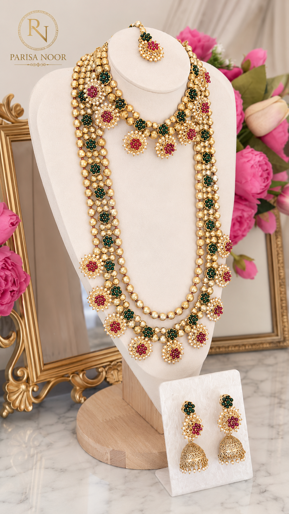 Vasundhara Royal Bridal Layered Necklace Set