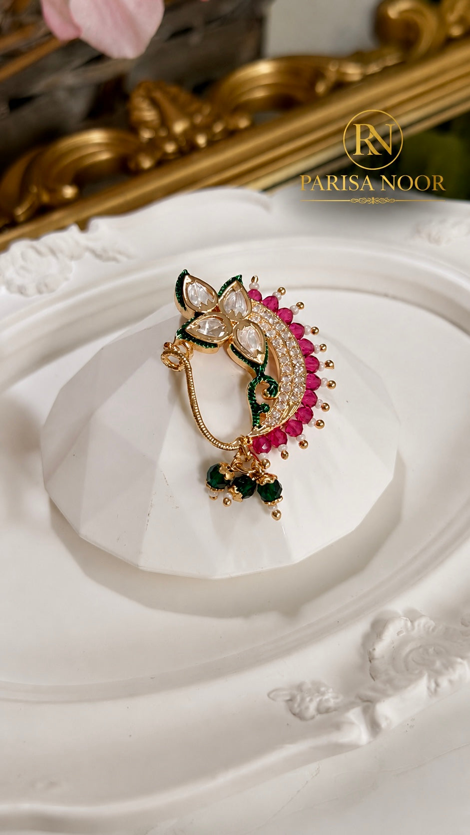 Adhira Luxury Moissanite Nose Ring