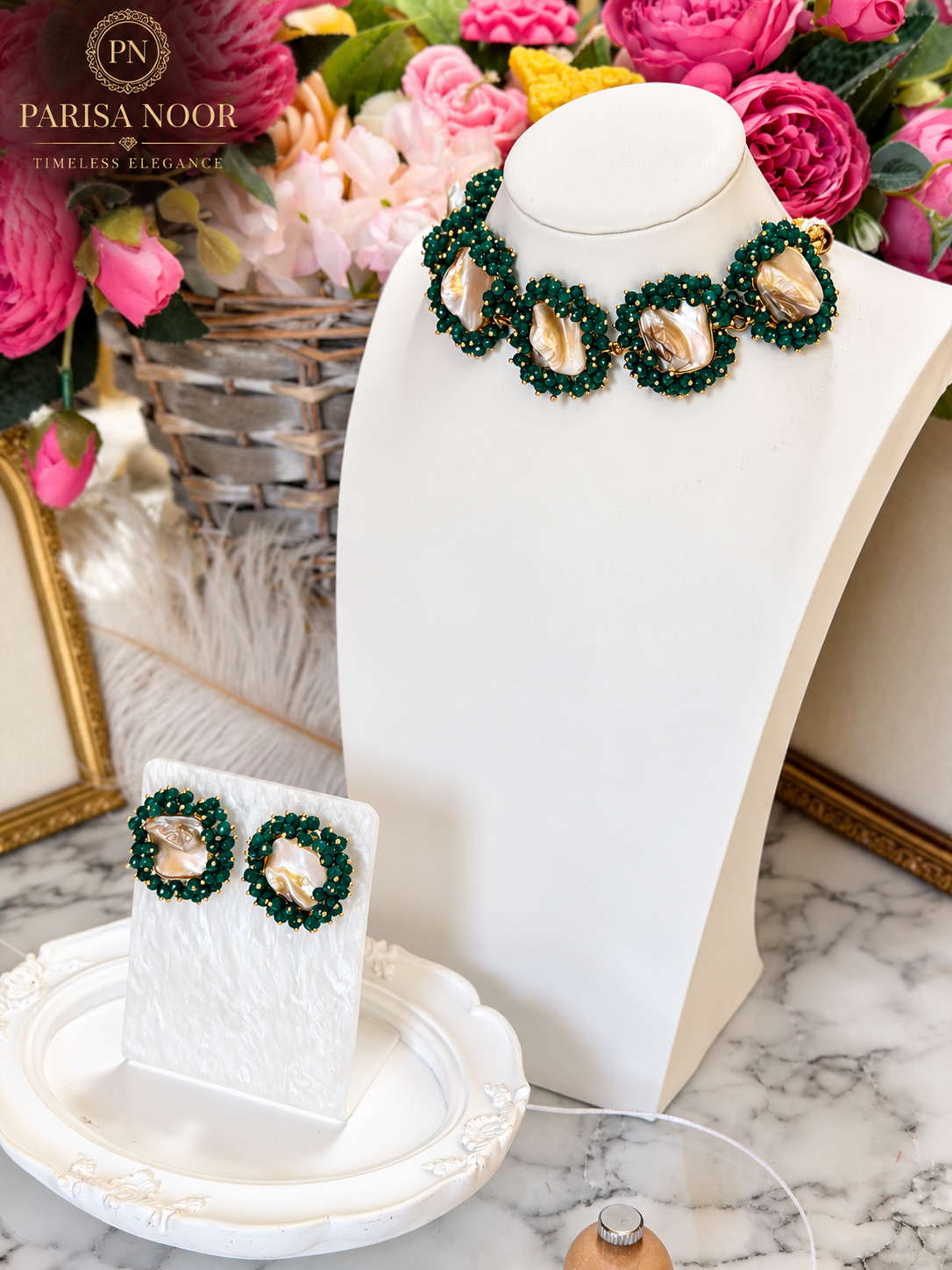 Vireya Pearl Harmony Designer Necklace