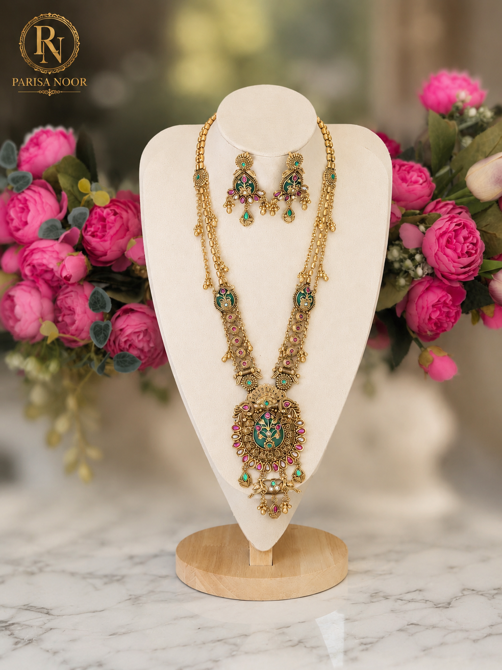 Janvi Royal Rajwadi Heritage Long Necklace Set