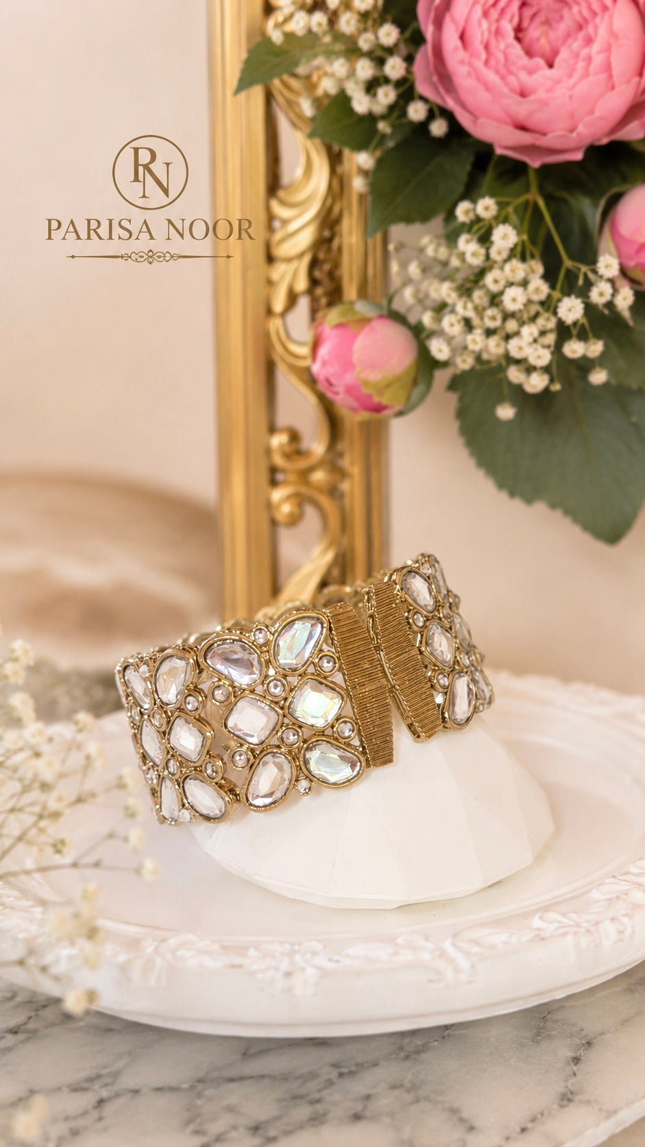 Lamia Polki Kada Bangle Openable