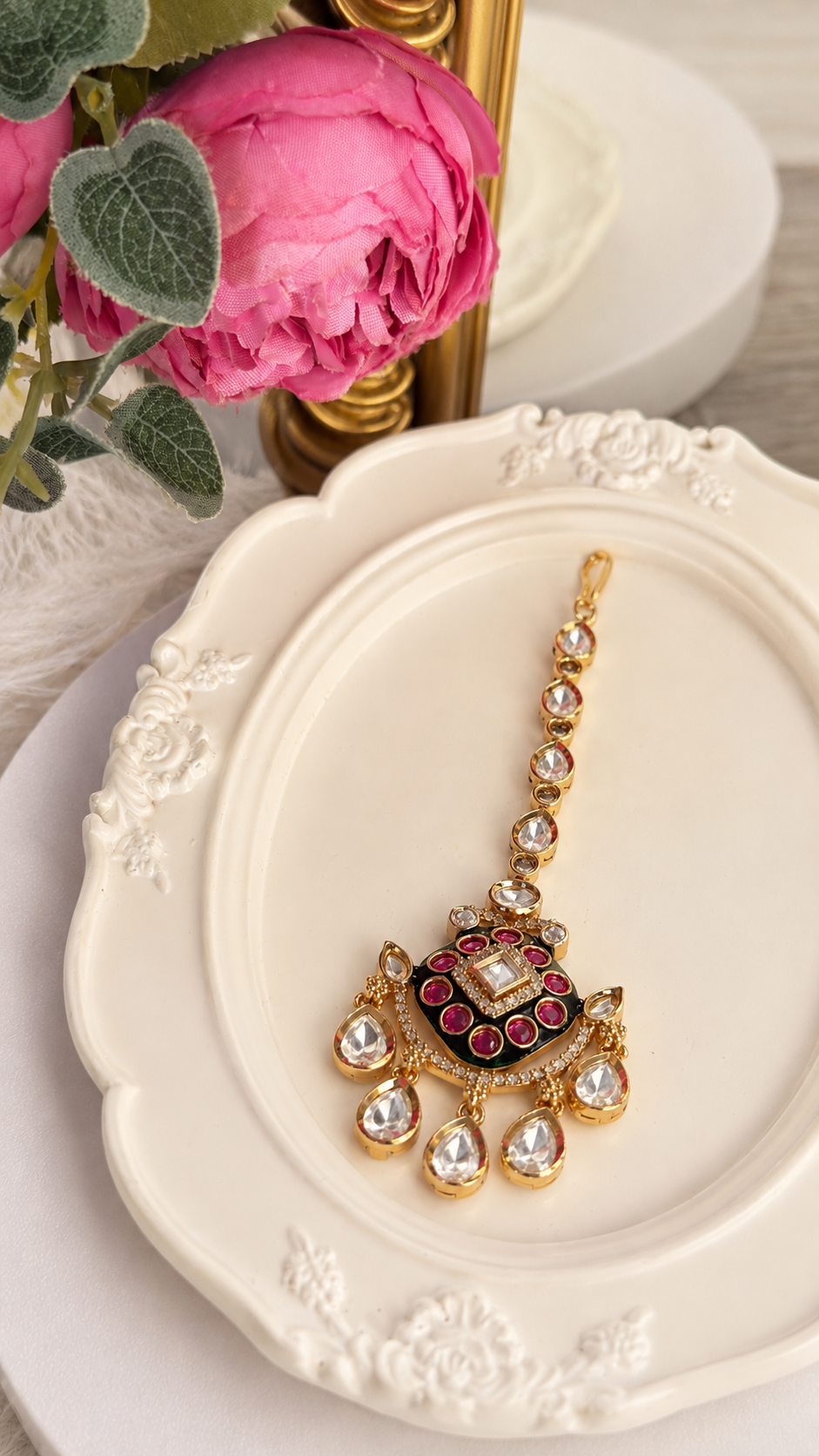 Padma Traditional Kundan Teeka