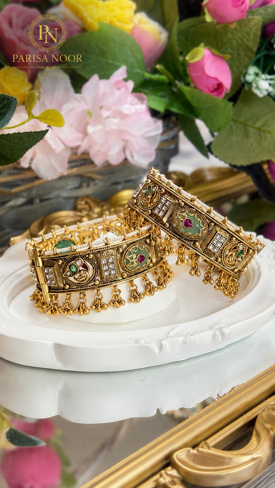 Afroza Rajwadi Heritage Openable Kada Bangle