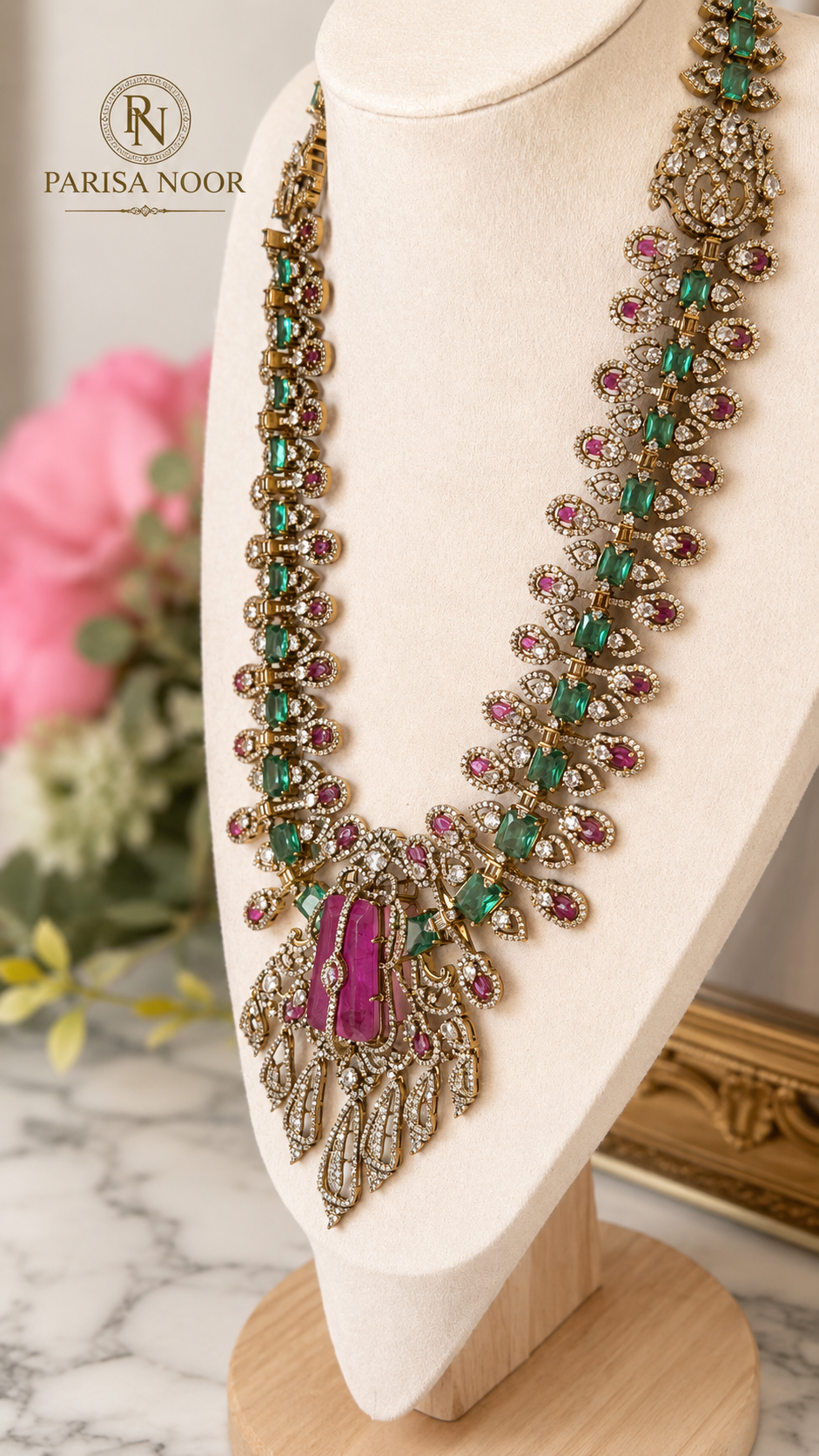 Celestia Luxury Victorian Doublet Necklace Set