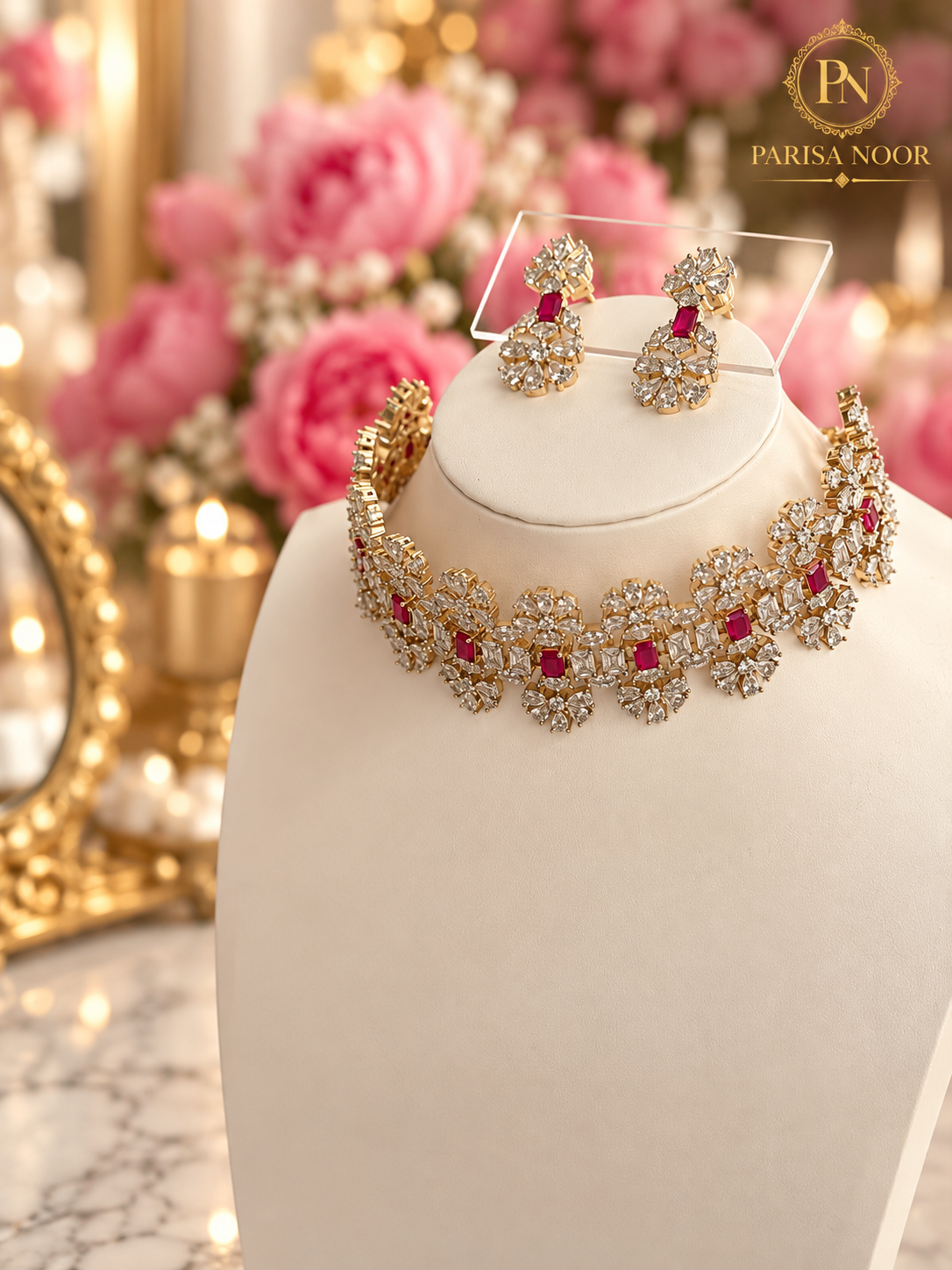 Elowen Premium Designer AD Choker Set