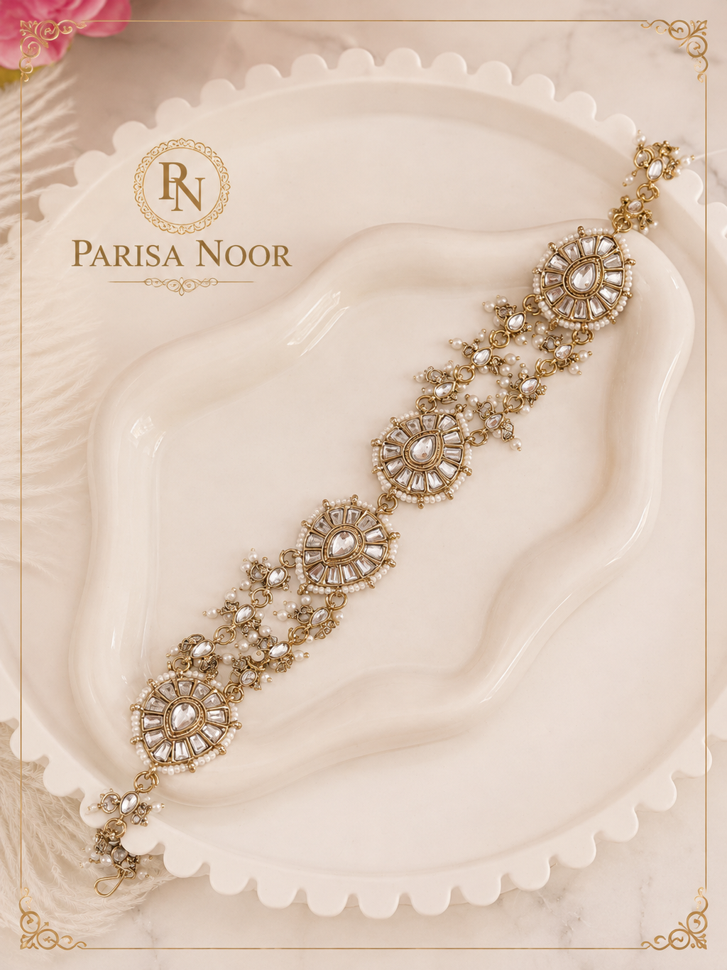 Aarini Sheeshphool Mathapatti Headpiece