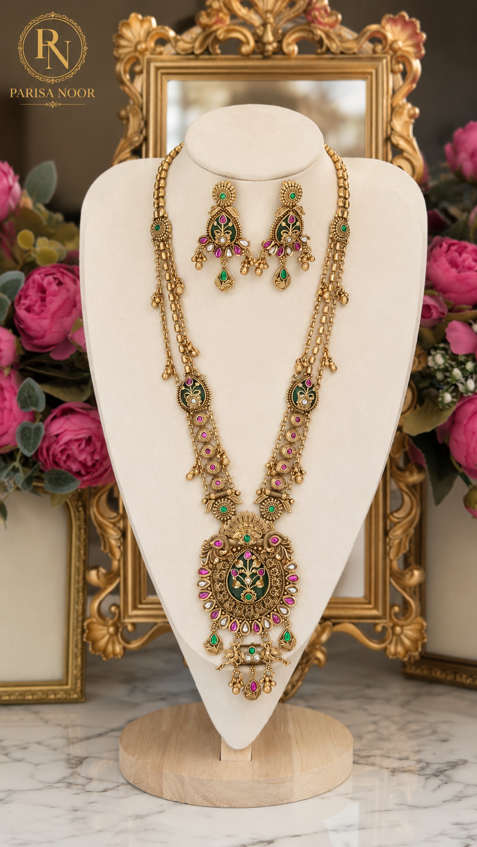 Janvi Royal Rajwadi Heritage Long Necklace Set