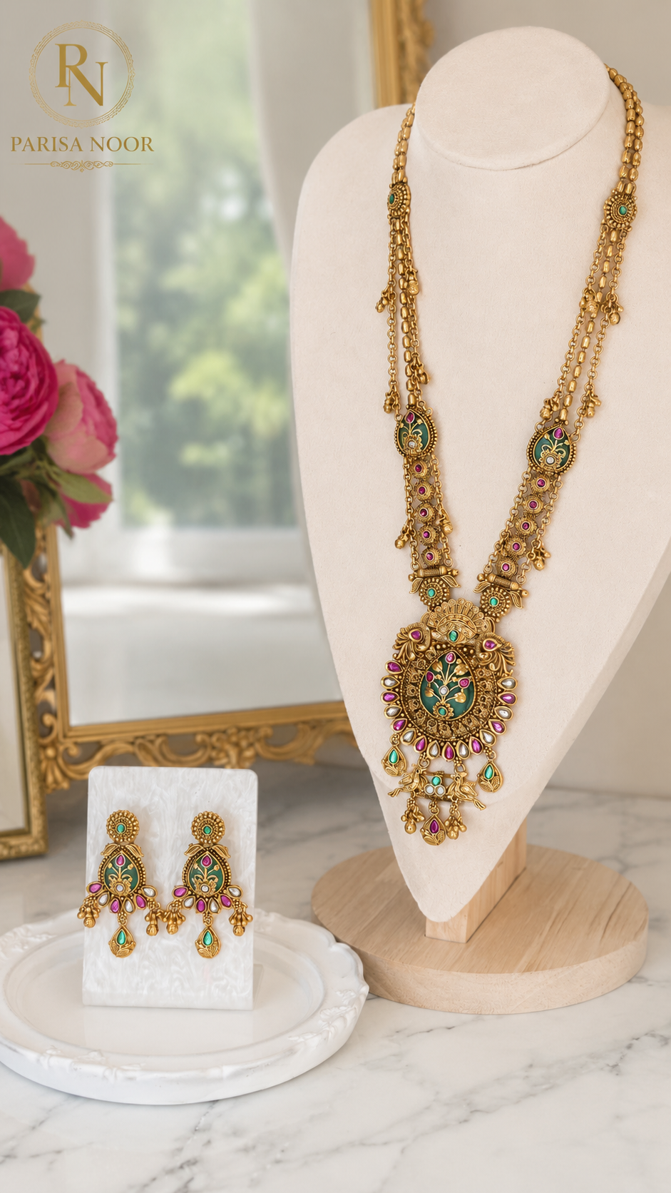 Janvi Royal Rajwadi Heritage Long Necklace Set