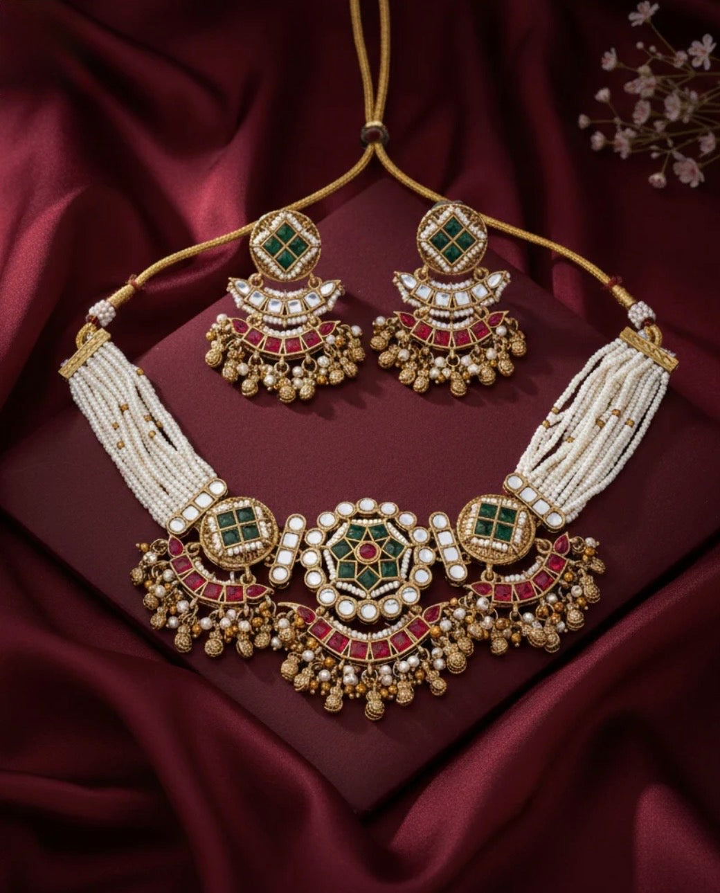 Riwaayat Heritage Necklace Set with Earring
