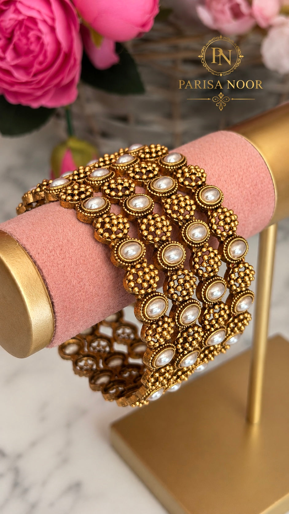 Joyti Pearl Heritage Bangle Set