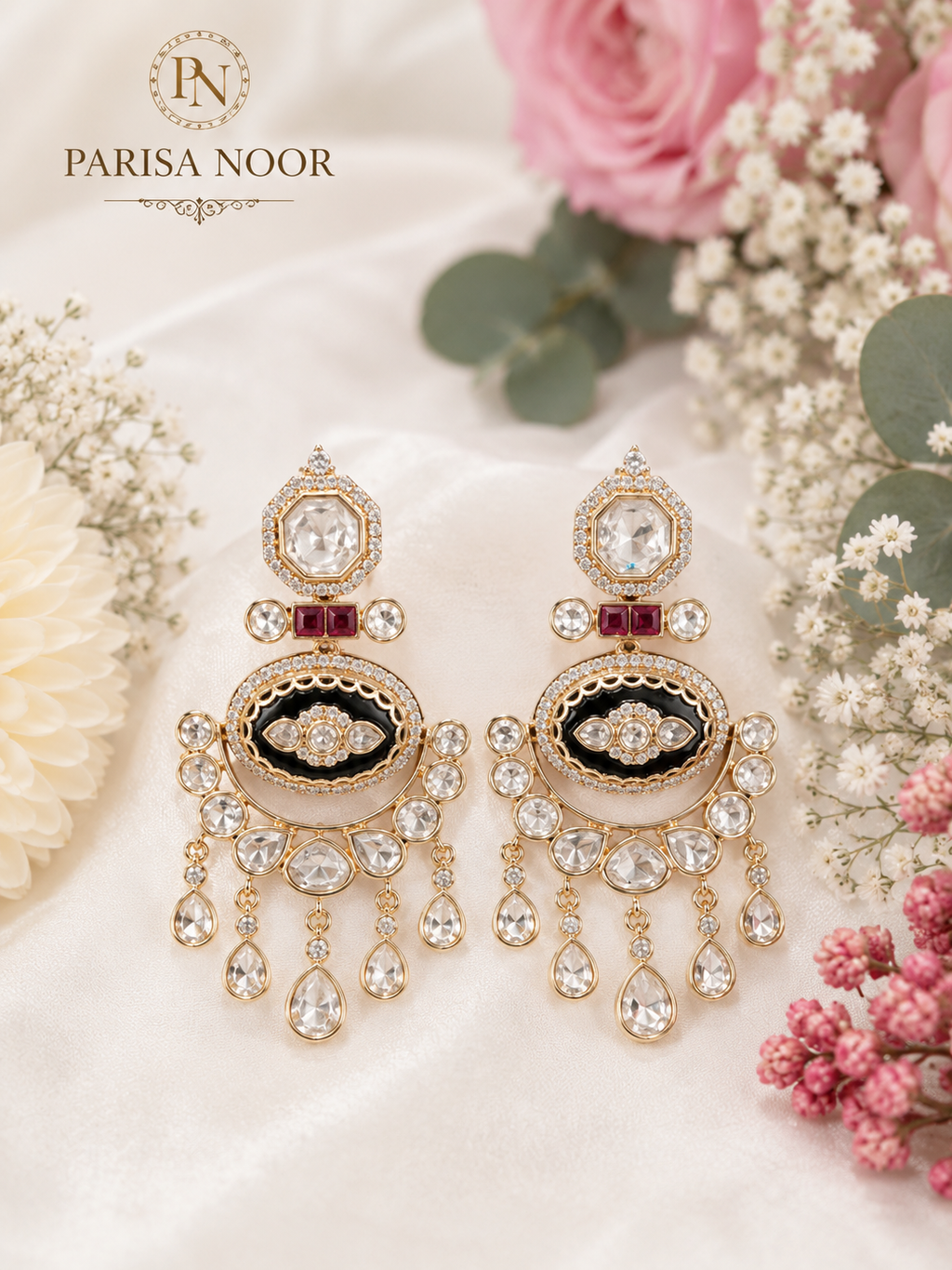 Nouriya Royale Moissanite Kundan Bridal Combo Set (Pre-Order)