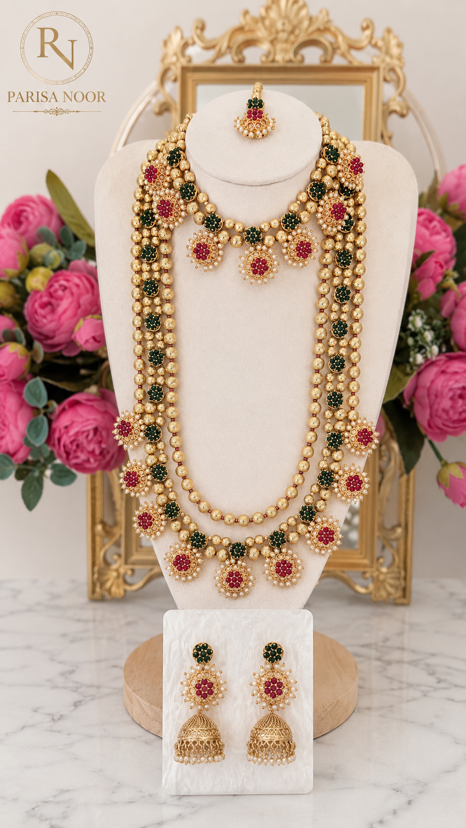 Vasundhara Royal Bridal Layered Necklace Set
