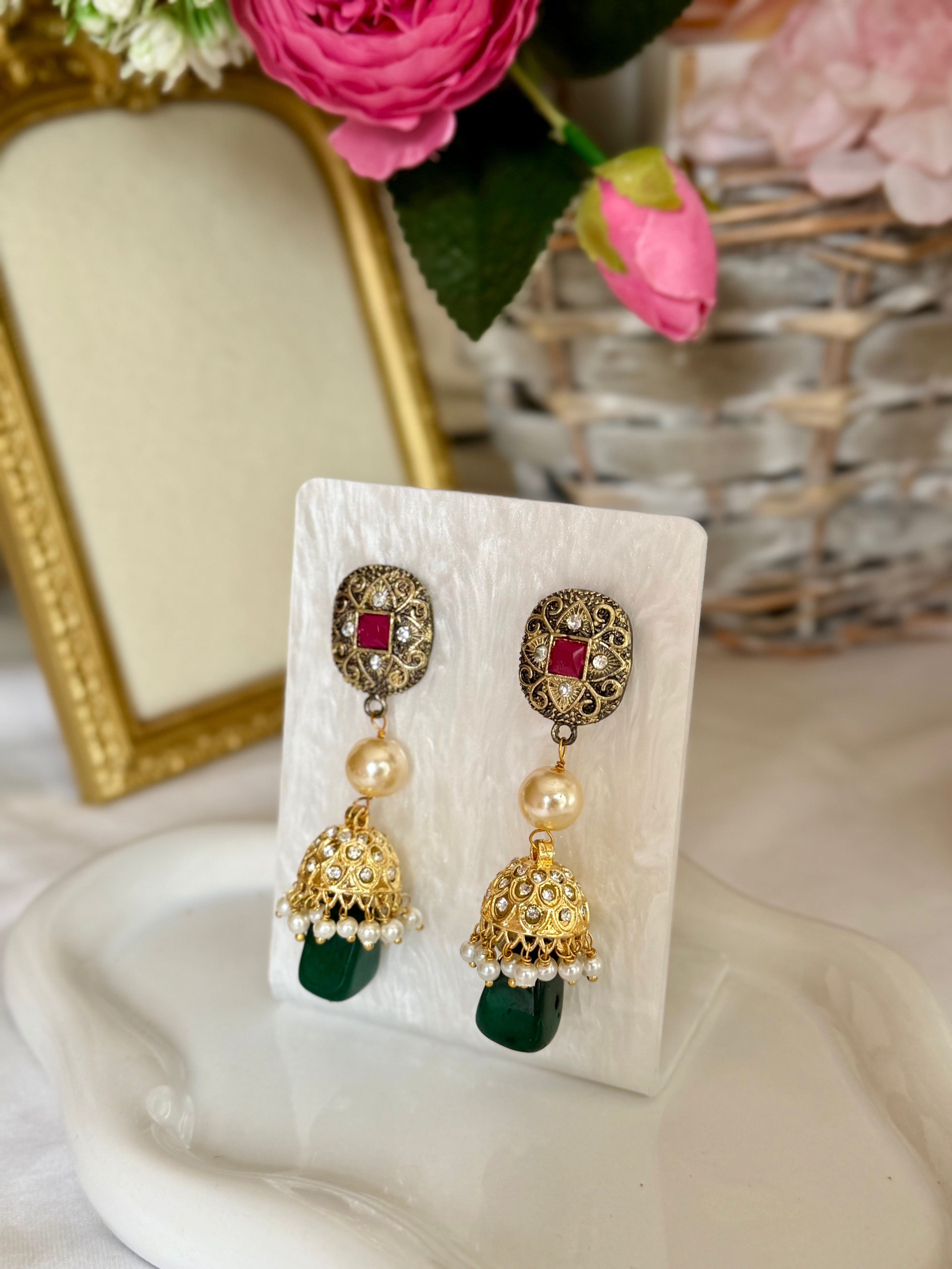 Noor-e-Rang multi long necklace set