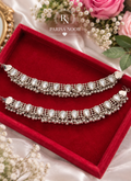 Iravati Silver Kundan Ghungroo Payal Pair