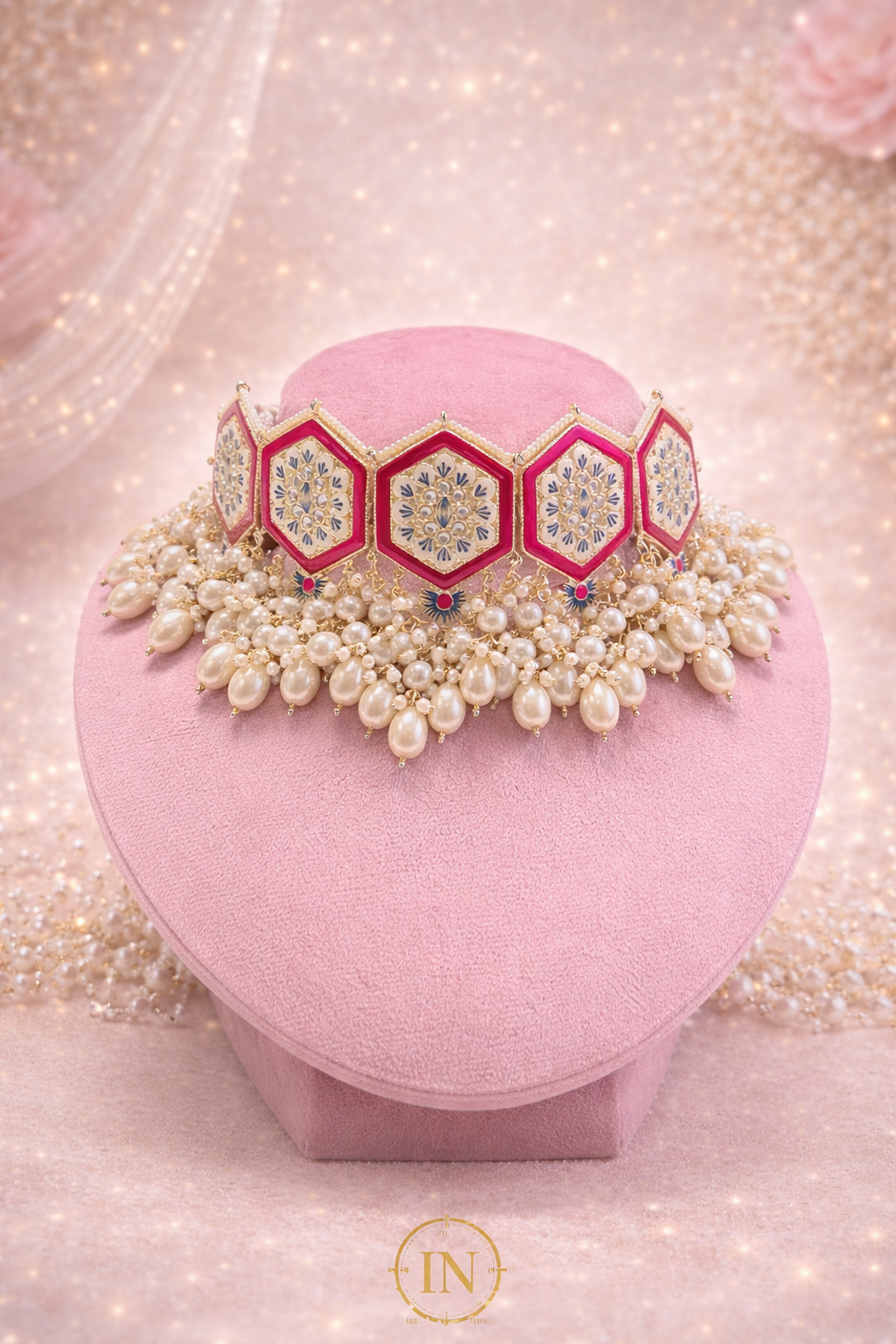 Nazneen Pearl Meena Set