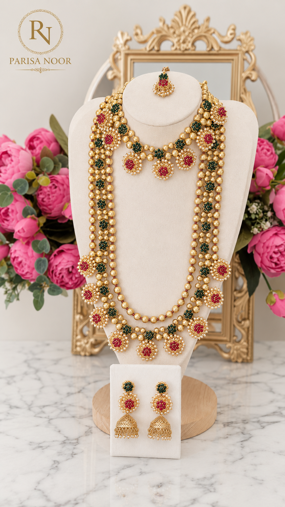 Vasundhara Royal Bridal Layered Necklace Set