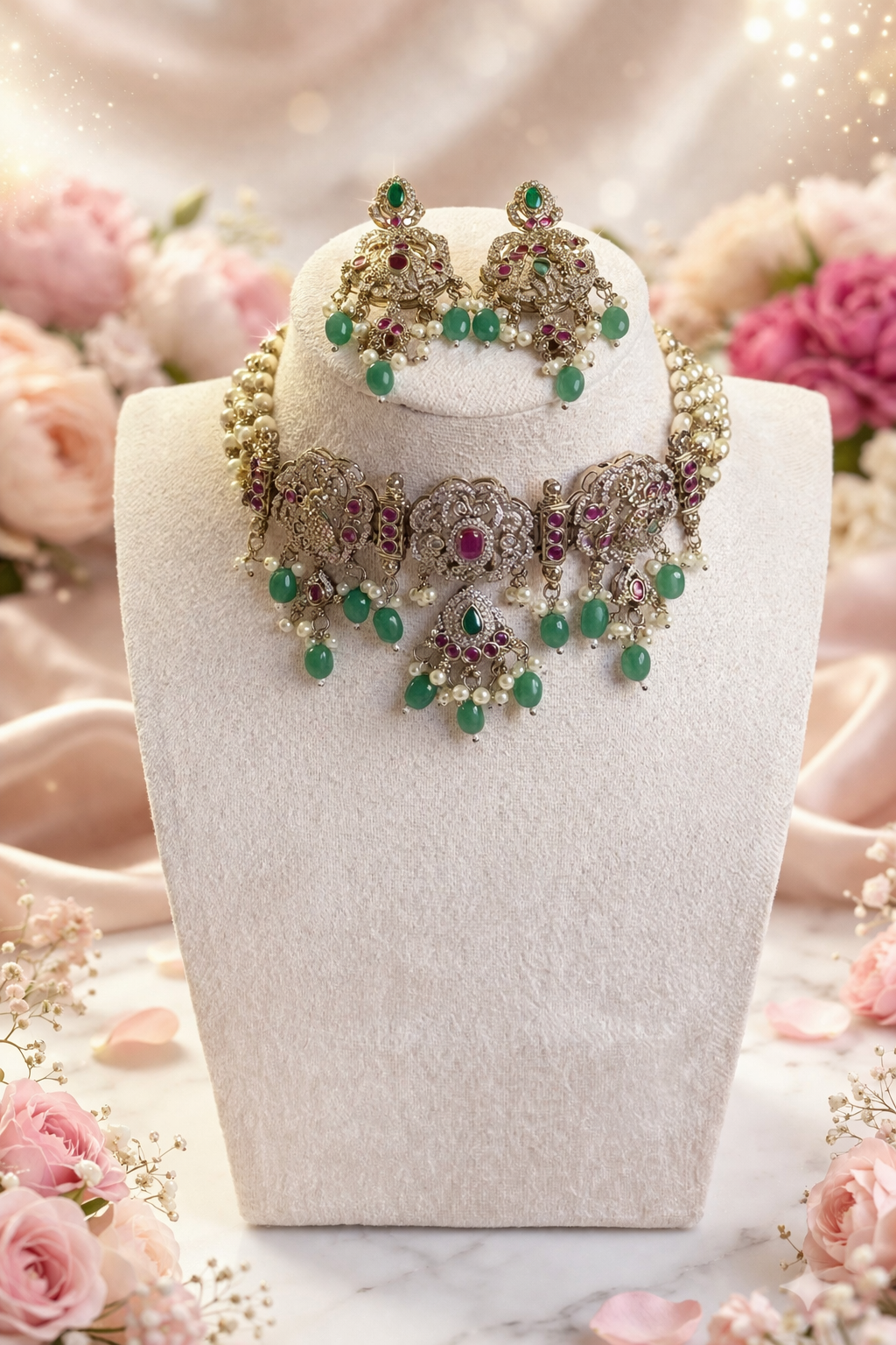 Bhumi Luxury Victorian Moissanite Choker