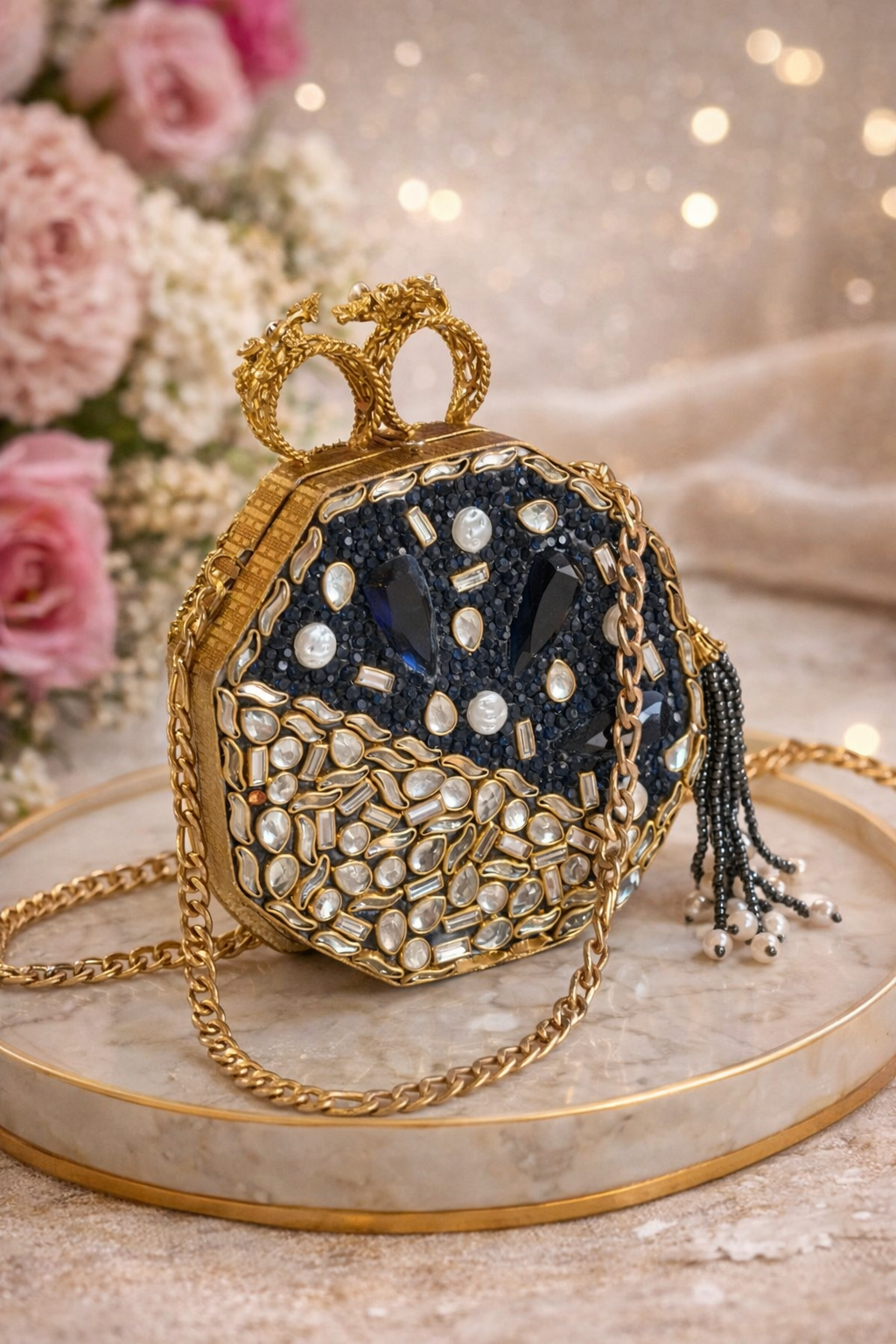 Lale Noor Mini Turkish Clutch Double Sided