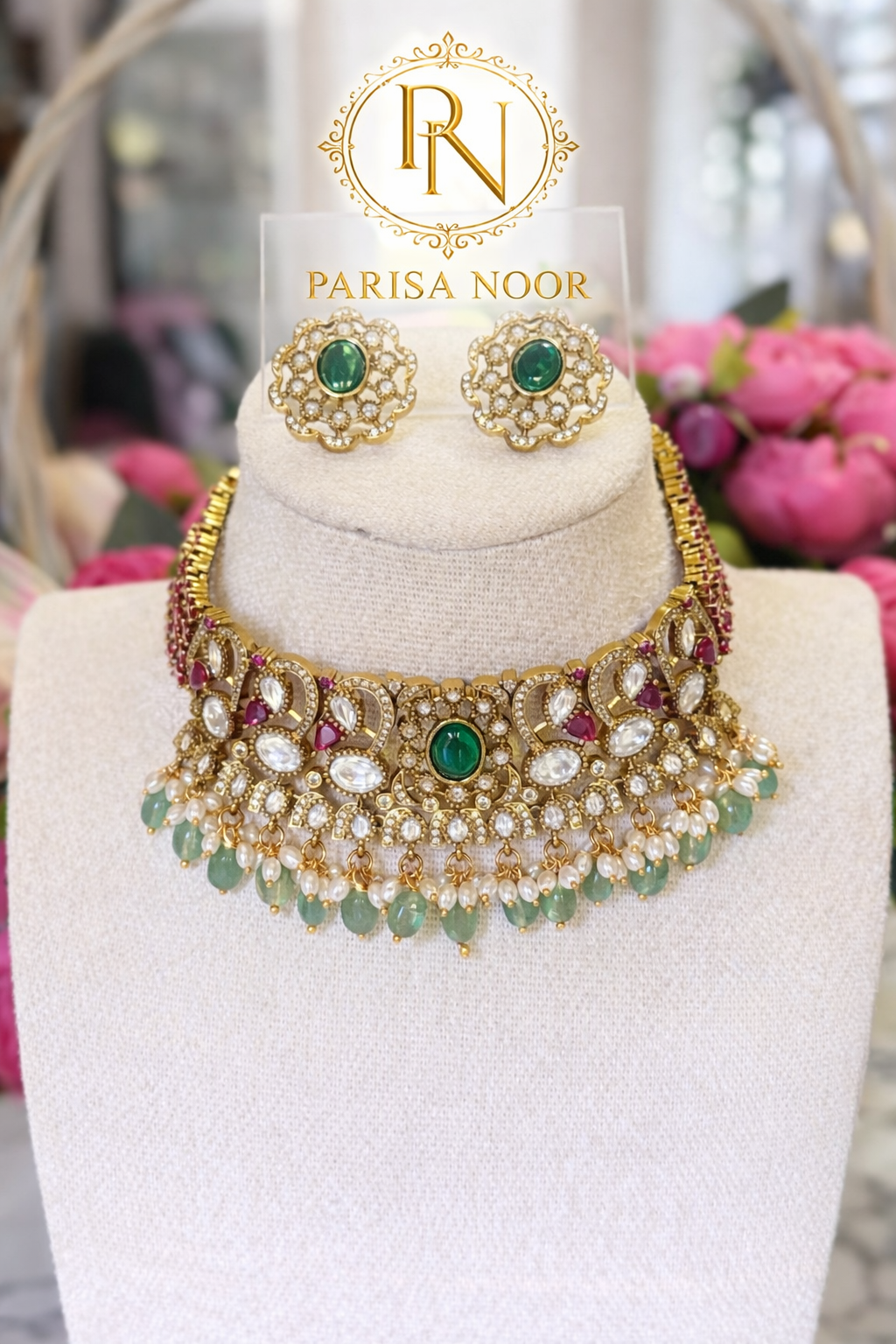 Nina Victorian Choker Premium Necklace Set