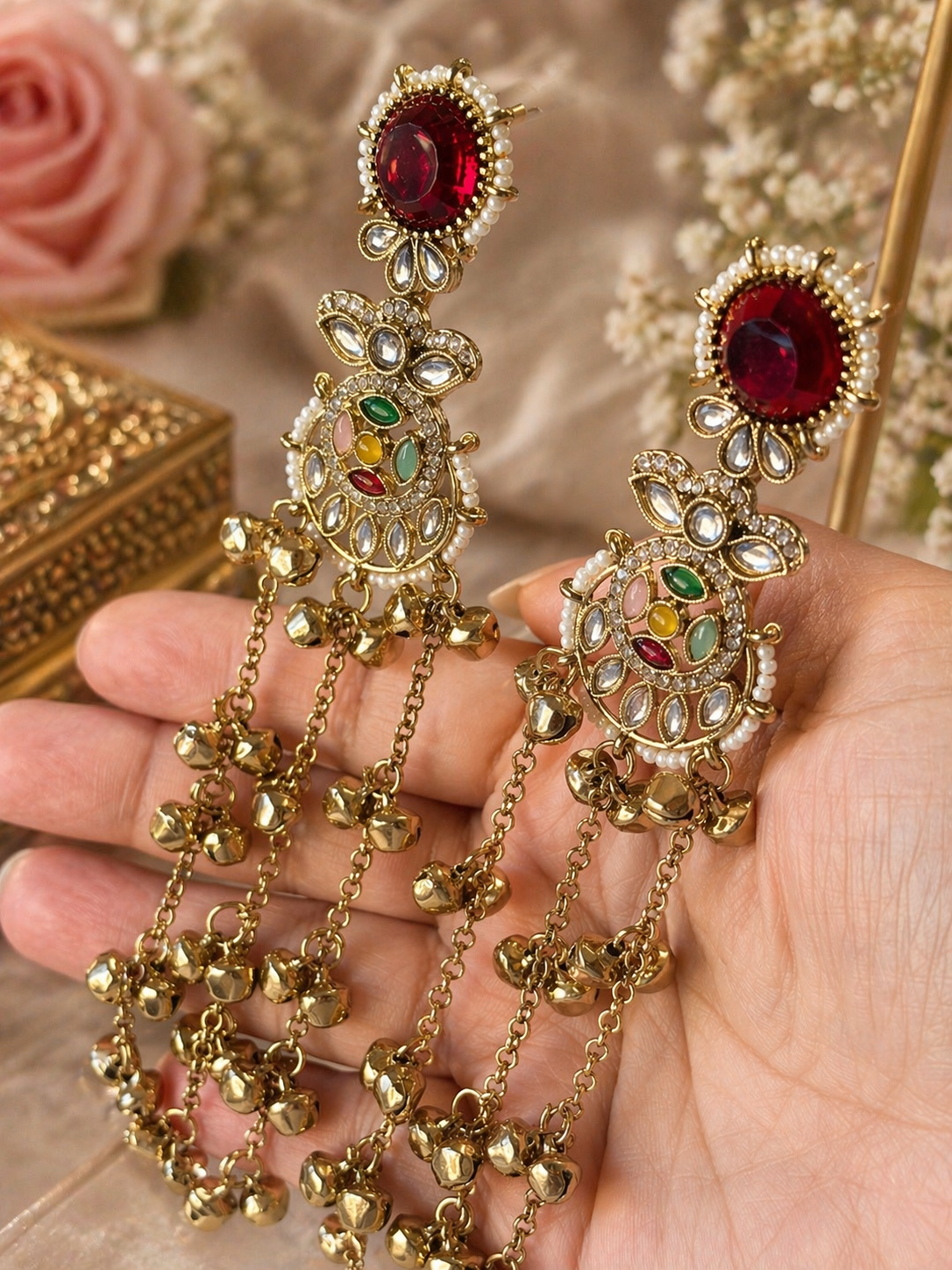 Imana Kashmiri Ghungru Earrings