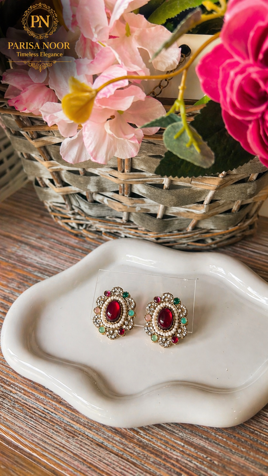 Menali Desginer Multicolor Stud